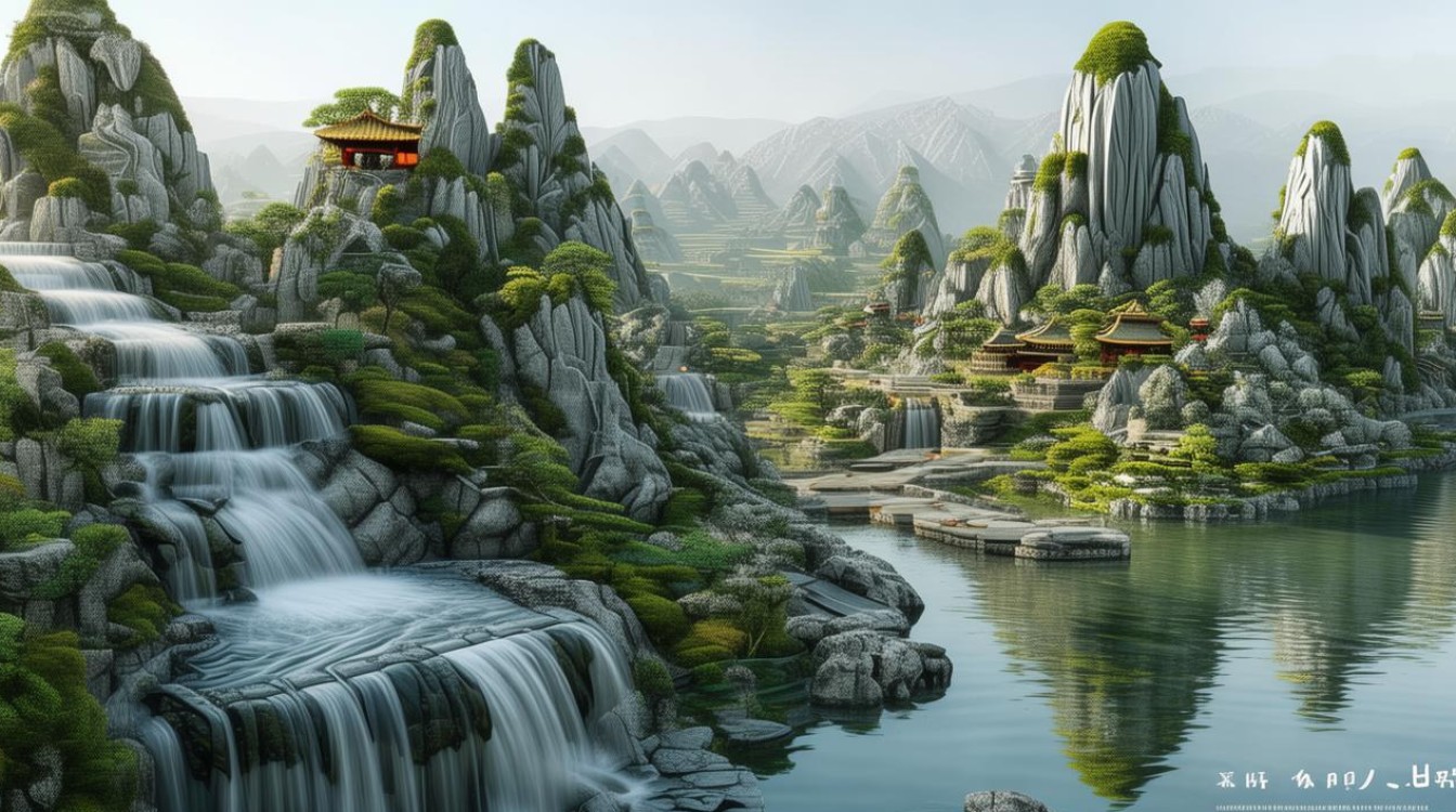 如何将传统美学与现代技术融合在假山叠水景观设计中？-图4