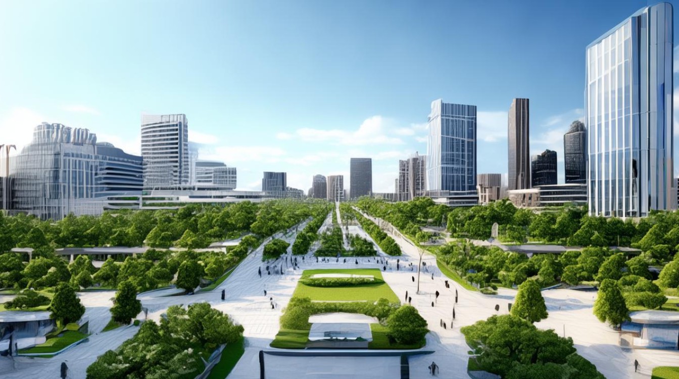 市民广场平面设计图包含哪些现代城市公共空间规划要素？-图1