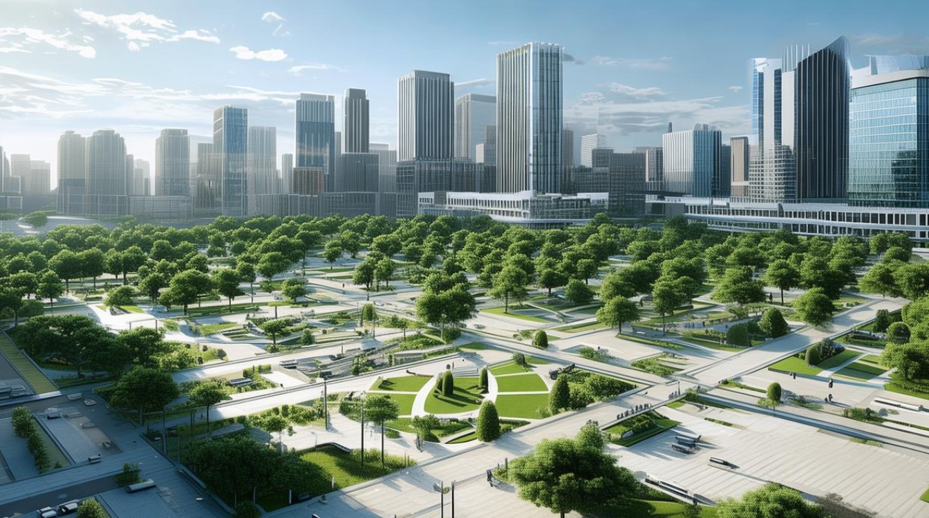 市民广场平面设计图包含哪些现代城市公共空间规划要素？-图3
