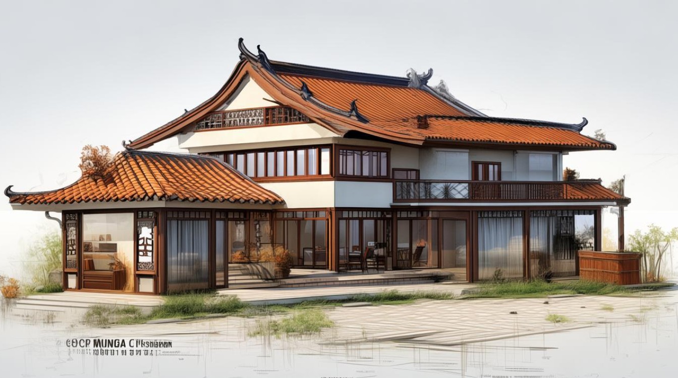 如何设计传统与现代融合的中式农村房屋？-图2