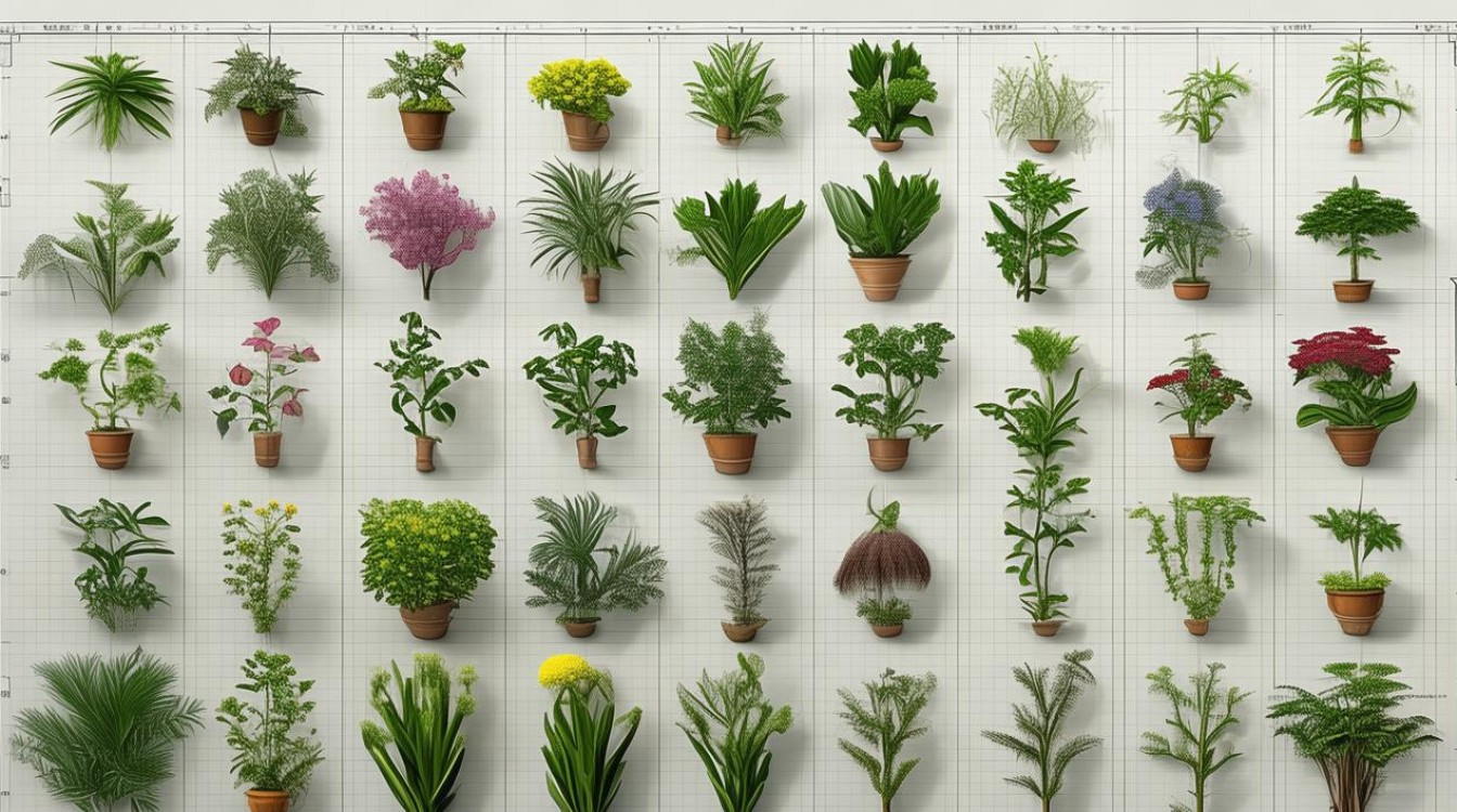 工程cad植物图列，工程cad植物图列表-图1