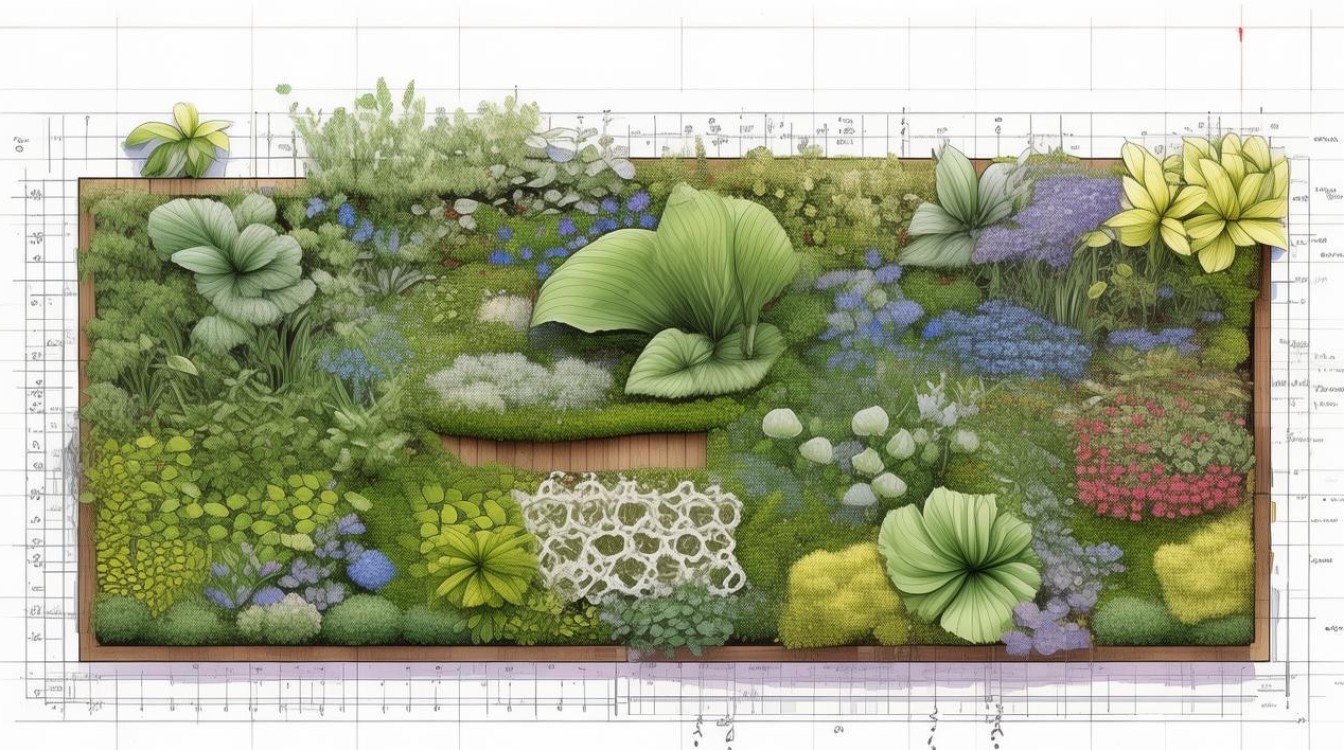 园林设计植物平面图，园林设计植物平面图手绘-图1