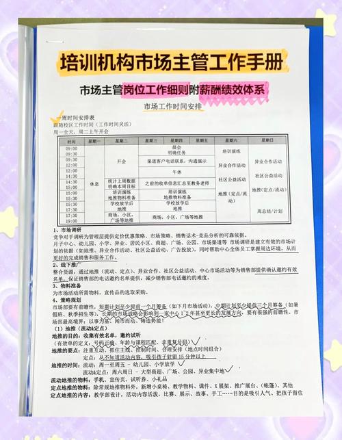 培训主管职位说明书