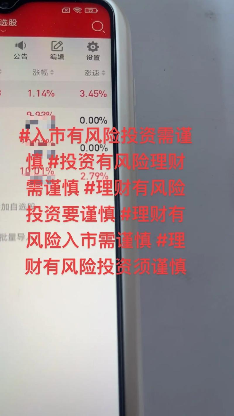 投资有风险理财需谨慎