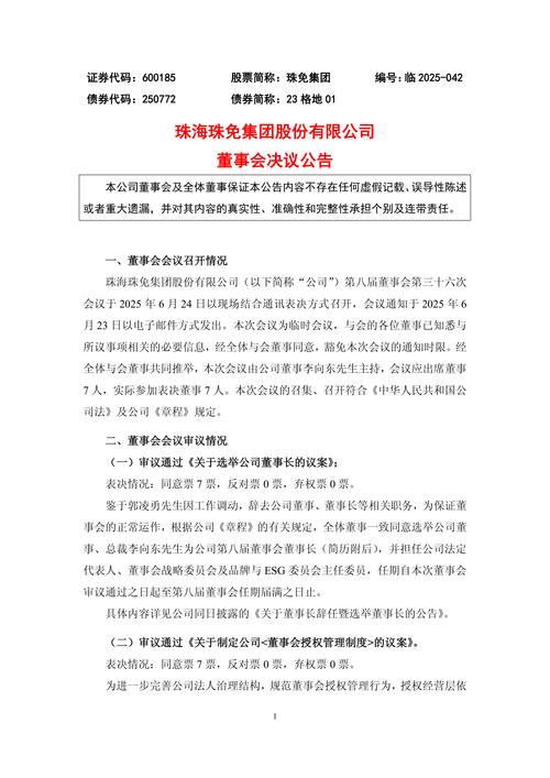 董事会决议 对外投资