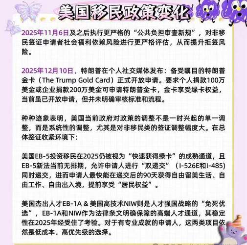 2025美国投资移民