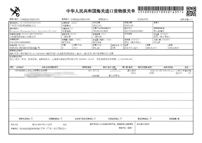 进口许可证管理货物目录